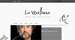 Desktop Screenshot of laventanarecursosartisticos.com